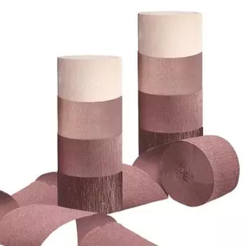 4/8 рулона серпантина из гофрированной бумаги длиной 82 фута серпантин из розового золота с кисточками для свадьбы, дня рождения, Дня святого Валентина, дня рождения, детского душа, декора 4pcs