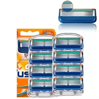 4/8 шт. бритвенные головки Gillettee Fusione для мужчин, фирменные ручные безопасные лезвия для бритья 4pcs blade