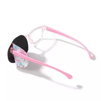 4/8 шт. Детская повязка на глаз для коррекции амблиопии, мультяшный одинарный козырек для глаз, моющийся, детский, коррекция косоглазия, астигматизм, тренировочный козырек для глаз Boy 4Pcs