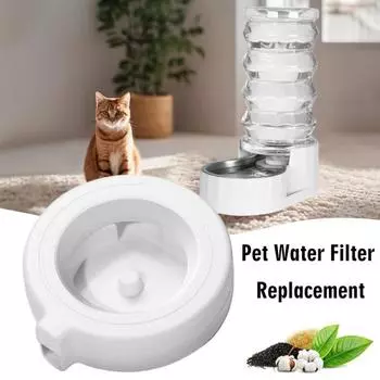 4/8 шт. Фильтры для фонтана для поилки домашних животных, тройная система фильтрации, сменные фильтры для дозатора воды для домашних животных, автоматическая поилка для домашних животных 4pcs