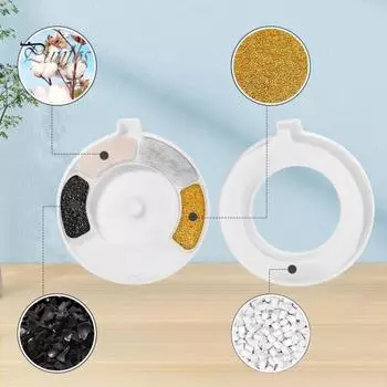 4/8 шт. Фильтры для фонтана для поилки домашних животных, тройная система фильтрации, сменные фильтры для дозатора воды для домашних животных, автоматическая поилка для домашних животных 4pcs