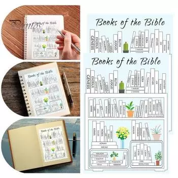 4/8 шт. христианские наклейки на библию книжные полки библейские этикетки простые в использовании библейские трекеры наклейка на приборную панель 4pcs