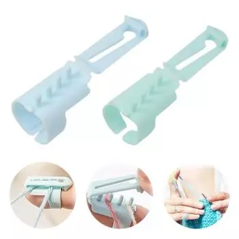 4/8 шт. Кольцо-направляющее для пряжи, регулируемое пластиковое кольцо для натяжения крючком, сделай сам, ручной работы, шерстяной свитер, инструмент для вязания, разделитель ниток, швейные принадлежности 4pcs