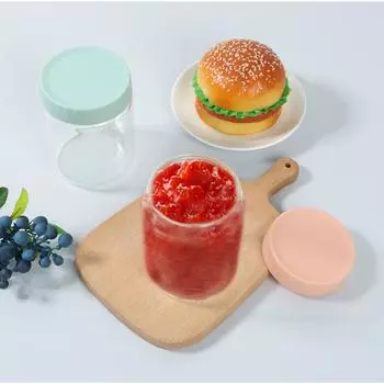 4/8 шт. контейнер для овса на ночь, влагостойкие герметичные стеклянные банки, кухонные банки для хранения молока, фруктов, салата, продуктов, портативные