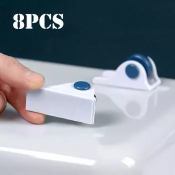 4/8 шт. липкие колеса, ролики для бытовой мебели, ящик для хранения, ролики, мусорный бак, ролики, ящик для хранения, корзина, движущиеся маленькие колеса 4pcs синий