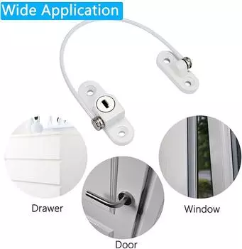 4/8 шт./лот Детская защита Детская безопасность Оконный замок из нержавеющей стали Детские замки для безопасности Защита окон от детей Замок