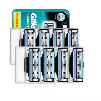 4/8 шт. Мужские безопасные бритвенные лезвия для ухода за лицом ручные бритвенные лезвия для Gillettee Mache 3 4 Pcs