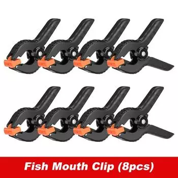 4/8 шт. пружинный зажим DIY деревообрабатывающие инструменты 2-дюймовый пластиковый нейлоновый зажим пружинный А-образный зажим для фоновой фотографии фиксированный зажим 4psc чёрный