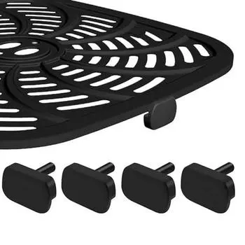 4/8 шт., силиконовые резиновые ножки для фритюрницы Gourmia GAF856 GAF566, термостойкая пищевая защита от царапин, резиновый бампер, сменные аксессуары для фритюрницы 4pcs