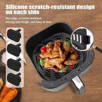 4/8 шт., силиконовые резиновые ножки для фритюрницы Gourmia GAF856 GAF566, термостойкая пищевая защита от царапин, резиновый бампер, сменные аксессуары для фритюрницы 4pcs