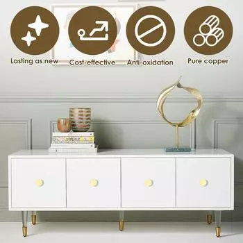 4/8 шт. твердые латунные ручки для мебели ручки для ящиков ручки для шкафов ручки для шкафа простая современная фурнитура в стиле