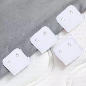 4/8 шт. зажимы для занавесок для душа ветрозащитные самоклеящиеся Простая установка многоразовые универсальные держатели для занавесок для ванной комнаты 8pcs чистый