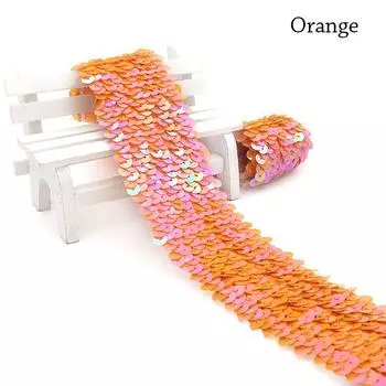 4,8 см/1 м Эластичный Ручной Декор Блестками Аксессуары для Танцевального Костюма DIY Материалы для Шитья Ювелирные Изделия