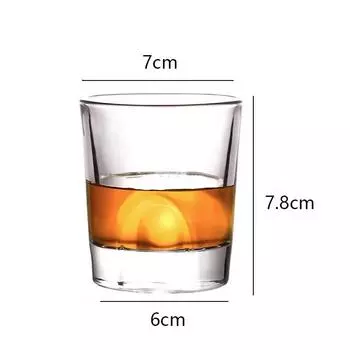 4.8 унц/8.7 унц Бокал для вина с утолщенным дном Стакан для виски Прозрачный Бокал для коктейлей Бренди Питьевые стаканы Вечеринка Бар Бокал для иностранного вина 1pcs