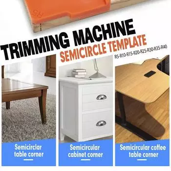 4/8PCS Arc Template Trimming Machine Engraving Machine Rounded Corner Template Woodworking R Corner Trimming Woodworking Tools