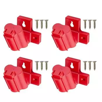 4/8Pcs Wall Mount Angled Power Tool Storage Rack for Efficient Access and Secure Organization in Workshops or Garages 4