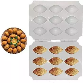 4/9 Holes Kibbeh Roll Moulds Manual Meatloaf Mold Kitchen Gadget Meatball Maker Restaurants 4 Grids