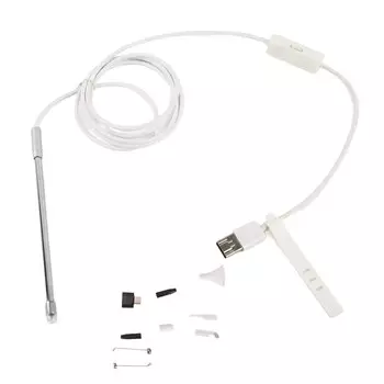 4,9 мм визуальный ухо носовая полость эндоскоп эндоскоп камера видео осмотр ушной щетки со светодиодной подсветкой