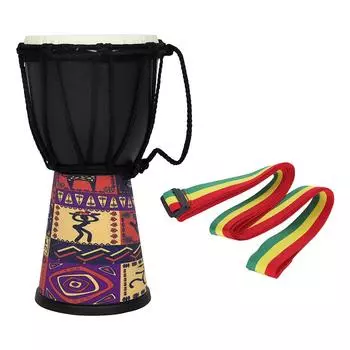 4 африканских барабана Бонго Барабан Резной традиционный африканский барабан Музыкальный инструмент African drum