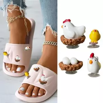 4 аксессуара, подходящая обувь своими руками, аксессуары для обуви, аксессуары для ручной обуви, модные милые модные пряжки жёлтый