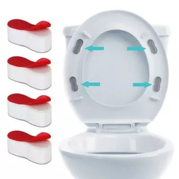 4 Bidet Toilet Seat Bumper w/ Strong Adhesive Toilet Seat Buffer Pad UNIVERSAL