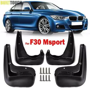 4 брызговика для BMW 3 серии F30 Saloon M3 M Sport 2012-брызговики, передние и задние брызговики 2013 2014 2015 2016 2017 2018