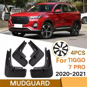 4 брызговика для chery tiggo 7 pro 2020-2021, брызговики, защита от грязи, автоаксессуары, колеса