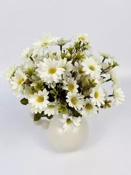 4 букета искусственных цветов искусственные цветы маргаритки искусственный шелк маргаритки свадебный букет для сада на открытом воздухе оконный ящик домашний декор стола розовый