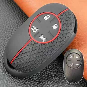 4 кнопки силиконовый брелок чехол чехол держатель защитный для Fiat 500 500E 2020 2021 2022 интерьер стайлинг авто аксессуары чёрный
