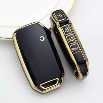 Чехол для ключей от машины с 4 кнопками для Kia Sportage 2023 Kia Ray Sorento Soul Telluride Cerato 2020 K5 K8 2022, чехол из ТПУ, держатель для брелка 4A Button Key Case белый