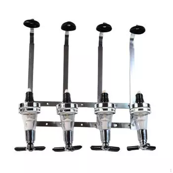 4 бутылки Оптический настенный держатель для диспенсера с вращающейся насадкой для алкоголя Drinkware