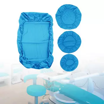 4 чехла для стоматологических кресел, полный чехол на сиденье, водонепроницаемый защитный чехол светло-синий