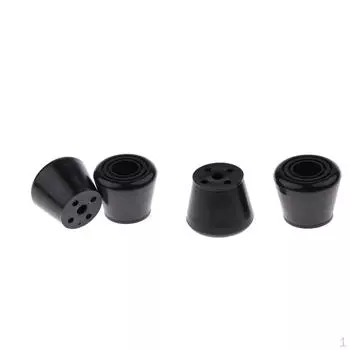 4 черных роликовых конька, упоры для пальцев, стопоры, аксессуары для катания на роликовых коньках на открытом воздухе