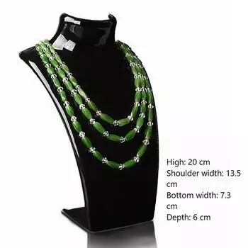 4 цвета акриловый манекен ожерелье ювелирные изделия дисплей держатель сережек дисплей полка чёрный