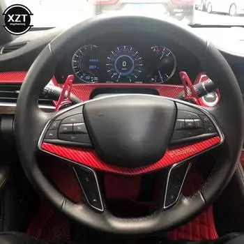 4 цвета алюминиевый сплав рулевое колесо с подрулевыми переключателями передач с удлиненным рычагом переключения передач для VW Tiguan Golf 6 MK5 MK6 Jetta GTI R20 R36 красный