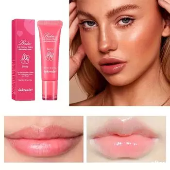 4 цвета бальзам для губ с фруктовым вкусом, увлажняющий и увлажняющий бальзам для губ Увлажняющий и отшелушивающий бальзам для губ Уход за губами от потрескавшихся губ 1#