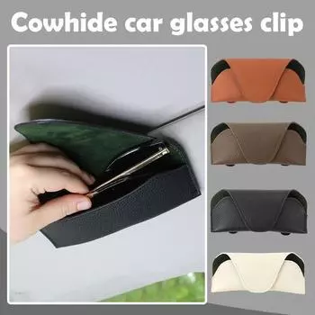 4 цвета, чехол для автомобильных очков, авто солнцезащитный козырек, держатель для очков, зажим для солнцезащитных очков, держатель для билетов, многофункциональный автомобильный чехол для хранения