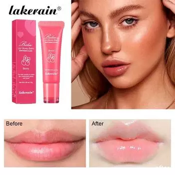 4 цвета, глянцевый бальзам для губ, увлажняющий, отшелушивающий, масло для губ, бальзам для губ #1