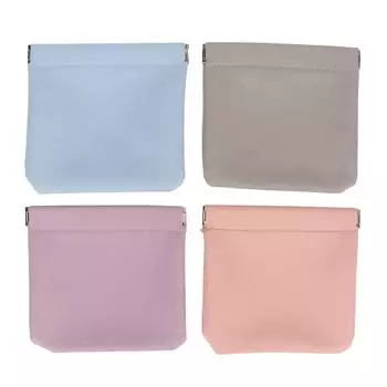 4 цвета мини-сумка для хранения помады с автоматическим закрытием портативная карманная косметичка из искусственной кожи