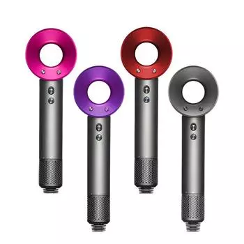 (4 цвета) Модный профессиональный фен для салона, мощный, горячий и холодный ветер, отрицательный ионный молоток, диффузор, электрический фен EU розы красного