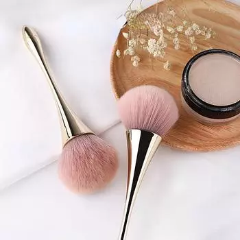 4 цвета, мягкая большая кисть для тональной основы, розовое золото, маленькая кисть для макияжа, портативные инструменты для укладки, кисть для румян, кисть для теней, кисть для тональной основы
