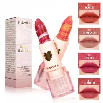 4 цвета мраморной матовой помады бархатная матовая увлажняющая помада легко поддается окрашиванию подходит для всех типов кожи идеальный подарок на праздник