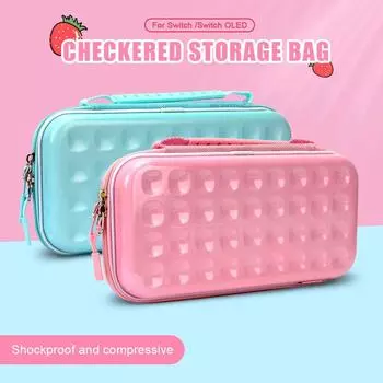 4 цвета НОВАЯ сумка для хранения и переноски для Nintendo Switch OLED Жесткая портативная дорожная сумка Защитный чехол для игровой приставки NS Switch розовый