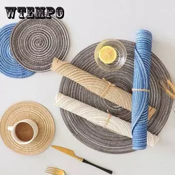 4 цвета Подставки Северный обеденный стол Изоляция Коврик Анти-ошпаривание Коврик Домашний обеденный коврик Место Ткань Коврик 11cm