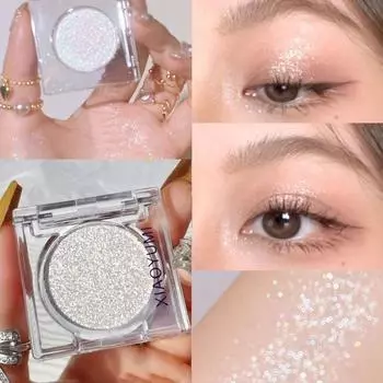 4 цвета. Популярная монохромная тарелка для теней для век с блестящим жемчугом, глянцевым блеском и макияжем. 1#