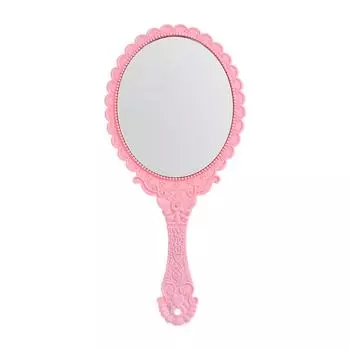 4 цвета, винтажное овальное ручное зеркало, держащееся на туалетном столике, зеркало для макияжа