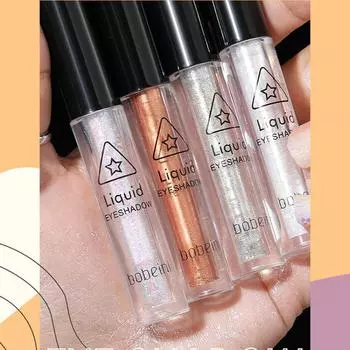 4 цвета, жидкие тени для век, блестящие тени для век с бриллиантами, кисть для теней, ручка, водостойкие долговечные тени для век для женщин и девочек