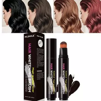 4-цветная краска для волос, чтобы покрыть белизну волос, одноразовая краска для волос, карандаш 01 Black