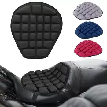 4-цветная подушка для сиденья мотоцикла, 3D гелевая подушка для сиденья мотоцикла, противоскользящая подушка для комфортного гелевого сиденья, солнцезащитный крем для мотоцикла, аксессуар для мотоцикла синий