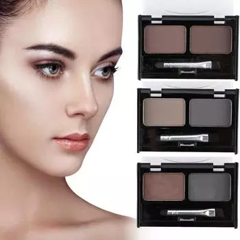 4-цветная пудра для бровей водостойкая и устойчивая к поту, легко наносится, а окрашенный крем для бровей не прилипает к пудре, обеспечивая естественный результат. 01#